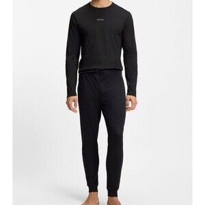 Hugo Boss BOSS Men's Long-Sleeve Top and Pants Pajama Set Size: Large